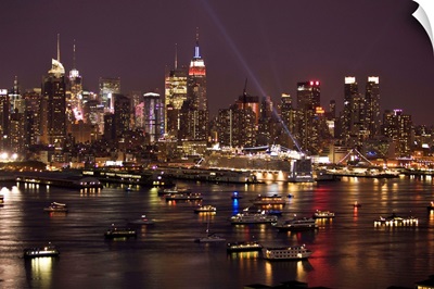New York, New York City, view from Weehawken, NJ