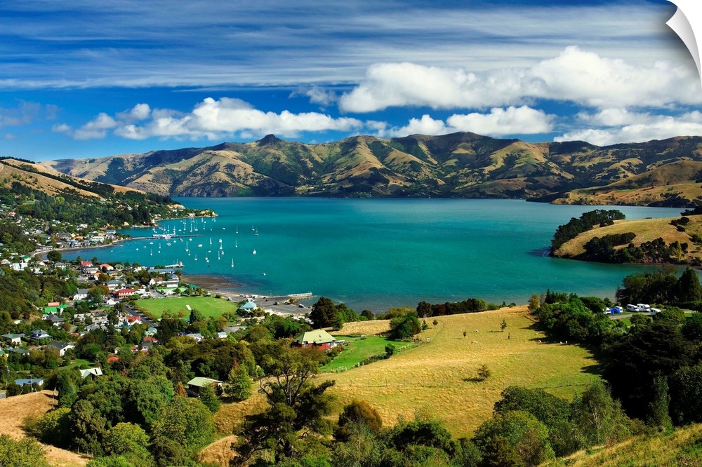New Zealand, South Island, Banks Peninsula, Akaroa