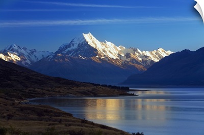 New Zealand, South Island, Canterbury, Mt, Cook and Lake Pukaki