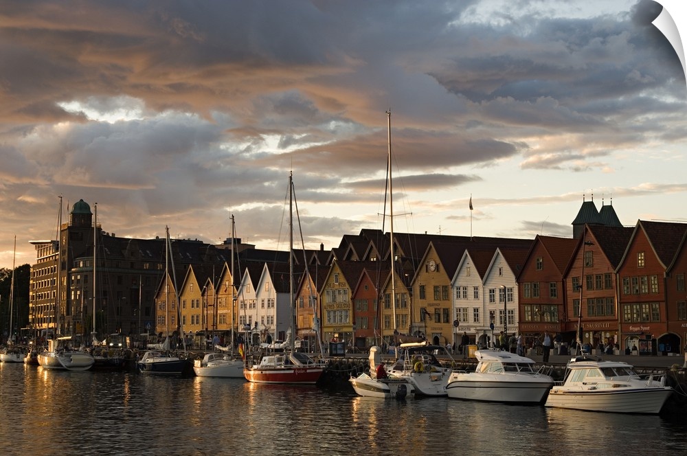 Norway, Hordaland, Scandinavia, Bergen, Bryggen (Hanseatic Quarter)