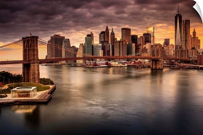 NYC, East River, Manhattan, Brooklyn Bridge