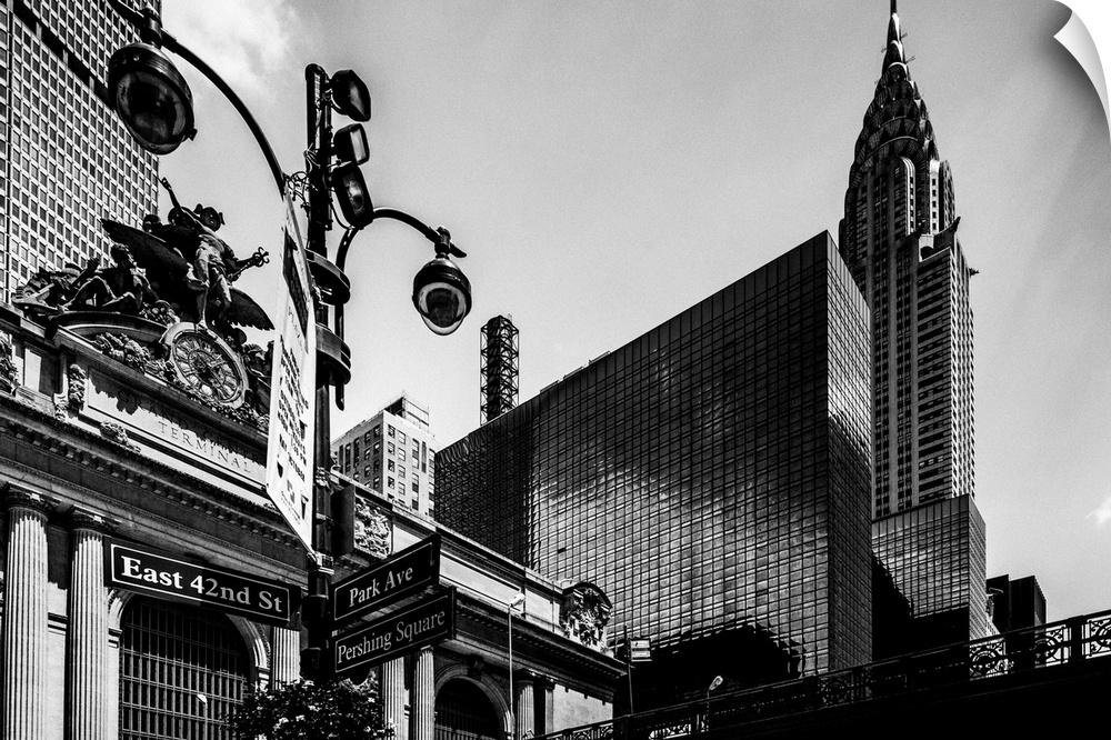 New York, New York City, Manhattan, Grand Central Terminal, The station and Chrysler Building.