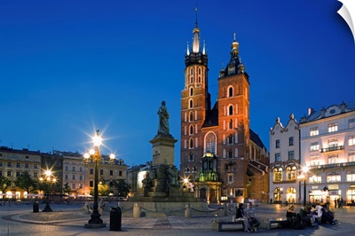 Poland, Lesser Poland, Cracow, Church of Saint Mary in Market Square