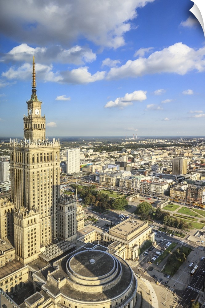 Poland, Masovia, Warsaw, Palace of Culture and Science.