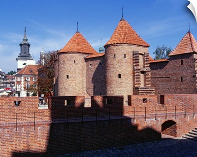 Poland, Warsaw, the main passageway, from the old town to the new town