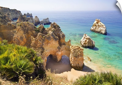 Portugal, Faro, Portimao, Atlantic ocean, Algarve, Praia de tres Irmaos