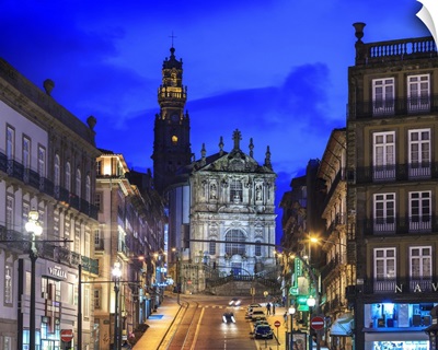 Portugal, Porto, Douro, Clerigos Cathedral and Clerigos tower