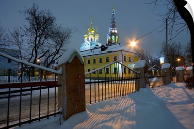 Russia, Moscow Oblast, Moscow, the church of Ascension in Kadoshy in winter