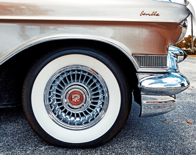 Side View Of A 1950's Cadillac Seville