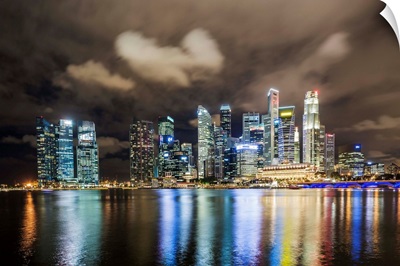 Singapore, Singapore City, Marina Bay skyline