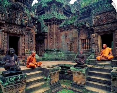 Southeast Asia, Cambodia, Kampuchea, Angkor, Banteay Srei Temple