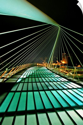 Spain, Bilbao, Zubizuri Bridge (by Santiago Calatrava)