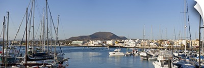 Spain, Canary Islands, Fuerteventura, Corralejo, View of the village
