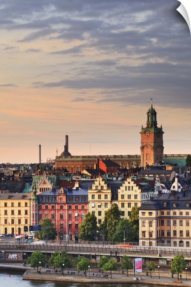 Sweden, Stockholm, Scandinavia, Gamla Stan, View from Monteliusvagen.