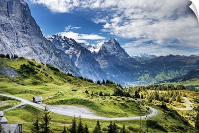 Switzerland, Bern, Berner Oberland, Eiger, view from Grosse Scheidegg