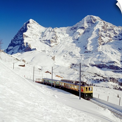Switzerland, Bern, Kleine Scheidegg mountain, Wengernalp Railway