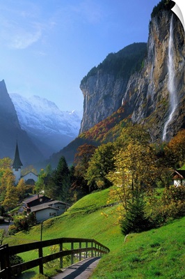 Switzerland, Bern, Lauterbrunnental (Lauterbrunnen Valley), Trummelbach Falls