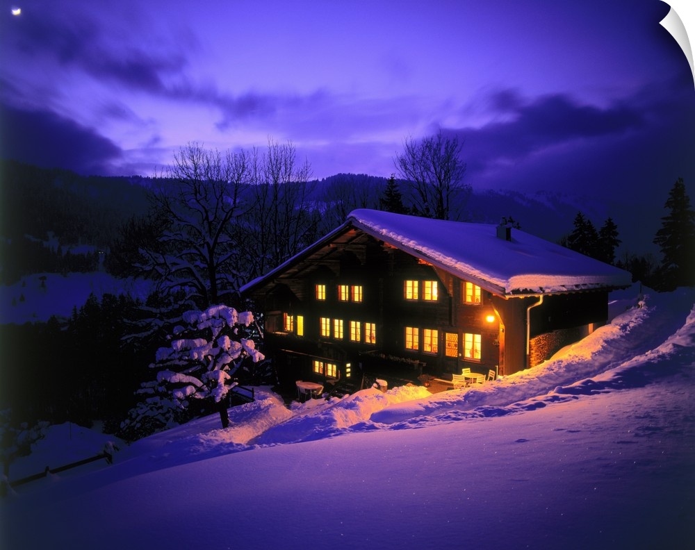 Switzerland, Berner Oberland, Lauenen-Gstaad, isolated house