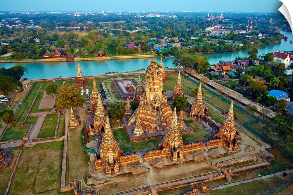 Thailand, Central Thailand, Ayutthaya, Ayutthaya Historical Park, Wat Chai Wattanaram.
