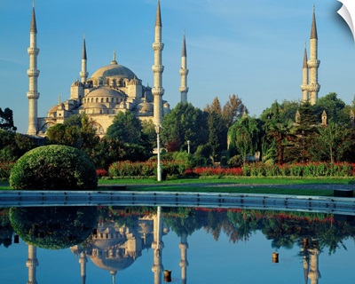 Turkey, Asia Minor, Istanbul, Blue Mosque (Sultan Ahmet Mosque)