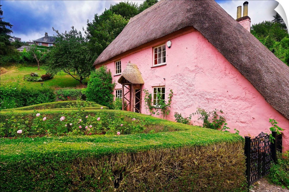 United Kingdom, UK, England, Devon, Torquay, Cockington village, the Rose Cottage