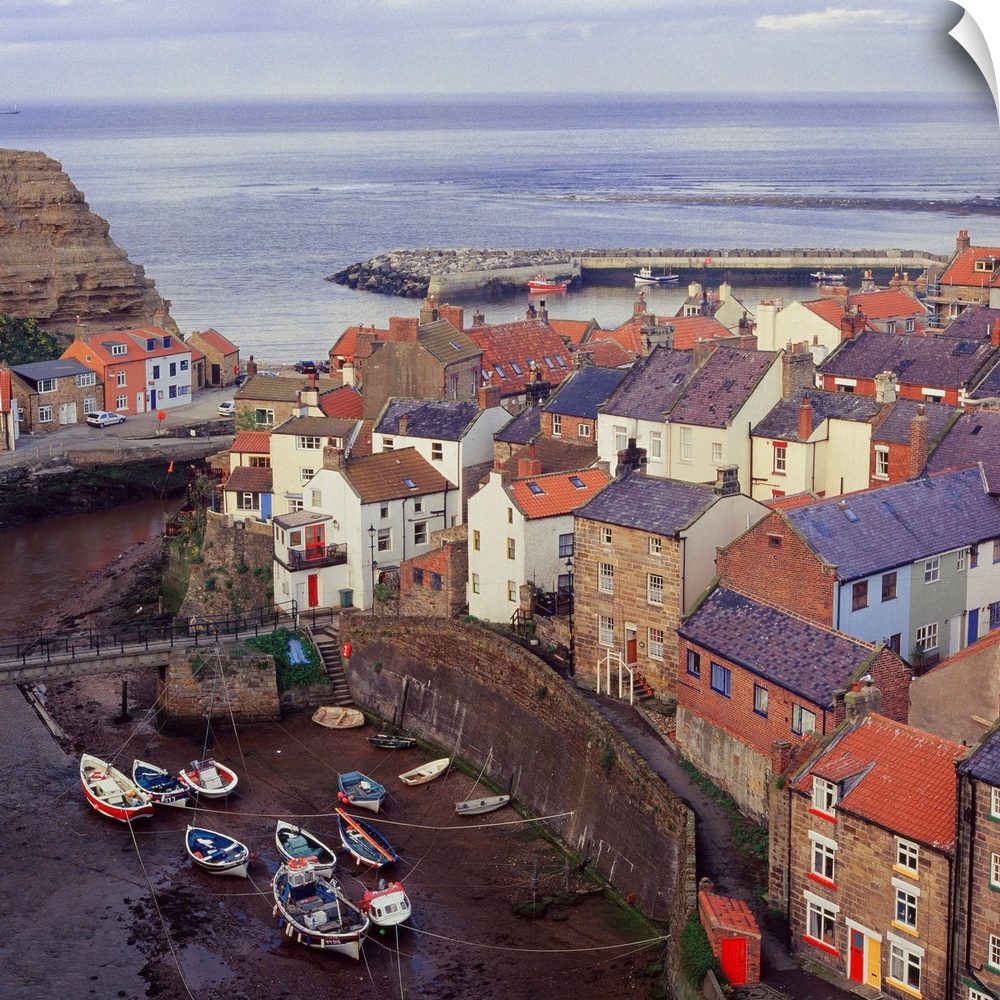 United Kingdom, UK, England, Yorkshire, Staithes town