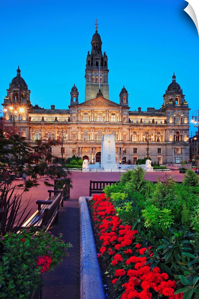 United Kingdom, UK, Scotland, Glasgow, George Square, City Chambers