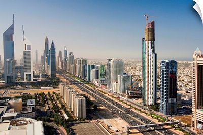 United Arab Emirates, Dubai, Dubai City, Sheikh Zayed Road and Financial centre