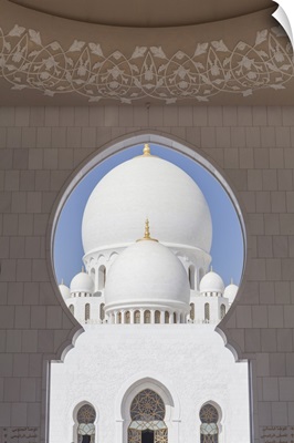 United Arab Emirates, Emirate Abu Dhabi, Abu Dhabi, Grand Mosque entrance