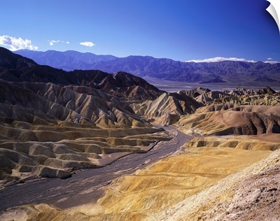 United States, California, Death Valley, Zabriskie Point, rock formation