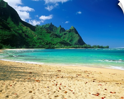 United States, Hawaii, Kauai island, Na Pali coast, Makua, Tunnel beach