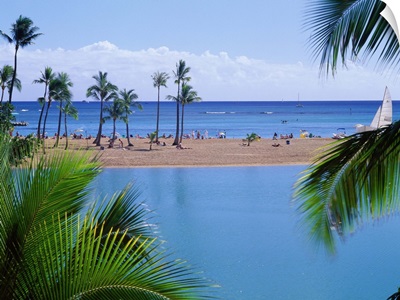 United States, Hawaii, Oahu island, Hilton beach