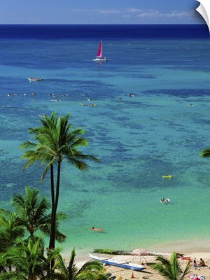 United States, Hawaii, Waikiki beach
