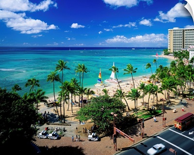 United States, Hawaii, Waikiki beach