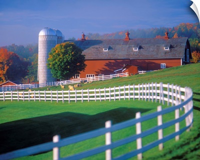 United States, Vermont, Farm near Westminster town