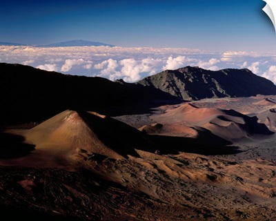US, Hawaii, Maui island, Haleakala National Park, Haleakala crater