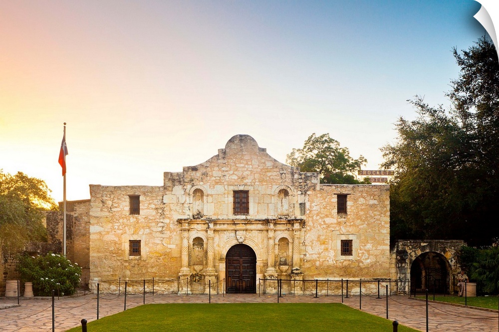 USA, Texas, San Antonio, The Alamo, Mission San Antonio de Valero.