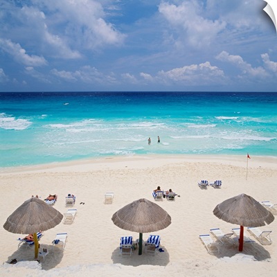 Yucatan, Cancun, Mexico, View of the beach