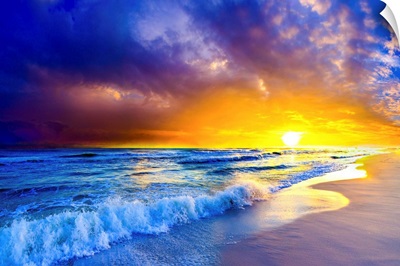 Beautiful-Beach-Sunset-Orange-Purple-Ocean-Sunset