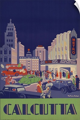 1938 travel posterfor Calcutta