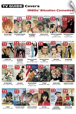 1960s' Situation Comedies #1 of 3, TV Guide Covers Poster, 2020