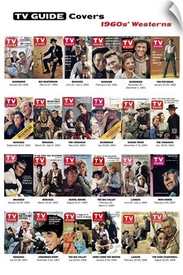 1960s' Westerns, TV Guide Covers Poster, 2020