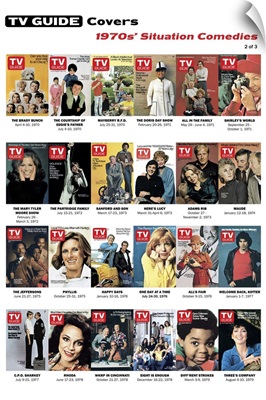 1970s' Situation Comedies #2 of 3, TV Guide Covers Poster, 2020