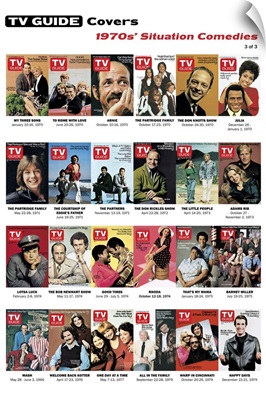 1970s' Situation Comedies #3 of 3, TV Guide Covers Poster, 2020