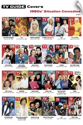 1980s' Situation Comedies #2 of 3, TV Guide Covers Poster, 2020