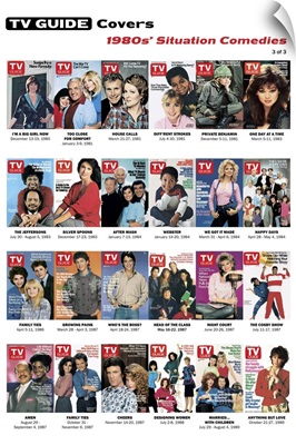 1980s' Situation Comedies #3 of 3, TV Guide Covers Poster, 2020