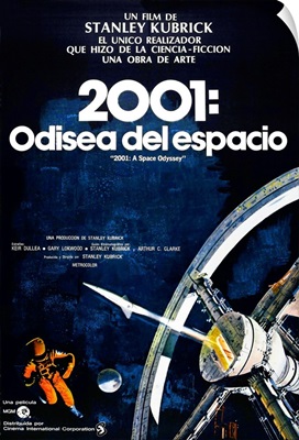2001: A Space Odyssey, Spanish Language Poster Art, 1968