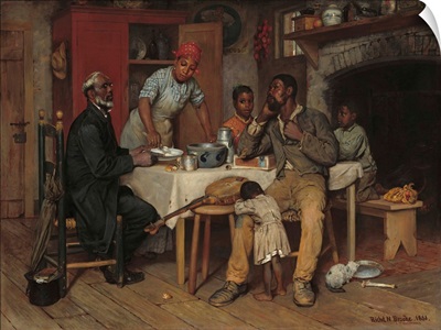 A Pastoral Visit, by Richard Norris Brooke, 1881, American painting
