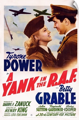 A Yank In The R.A.F., Betty Grable, Tyrone Power, 1941