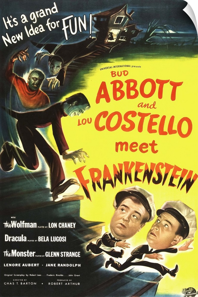 ABBOTT AND COSTELLO MEET FRANKENSTEIN, Lou Costello, Bud Abbott, 1948